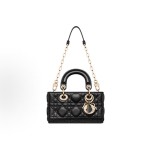 DIOR迪奥 Lady D-Joy 戴妃包 单肩包斜挎包 ⼿提包 超迷你 女款 黑色